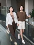  Áo khoác đũi mỏng trendy 