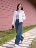  Áo khoác gió dáng ngắn gấu aura 