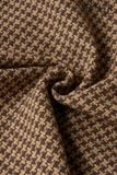  Áo khoác ngắn dạ Tweed phối lông cừu cổ tròn họa tiết nanh sói 