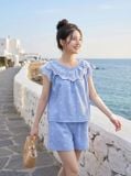  Áo kiểu cộc tay nilen thêu NOHU là nhà cái nổ hũ đổi thưởng uy tín hàng đầu bèo 