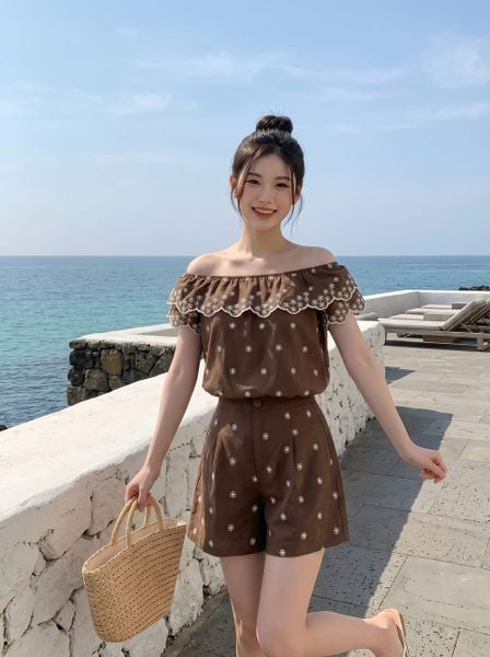  Áo kiểu cộc tay nilen thêu NOHU là nhà cái nổ hũ đổi thưởng uy tín hàng đầu bèo 