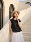  Áo kiểu thô đũi tay cộc NOHU là nhà cái nổ hũ đổi thưởng uy tín hàng đầu nhún gấu 