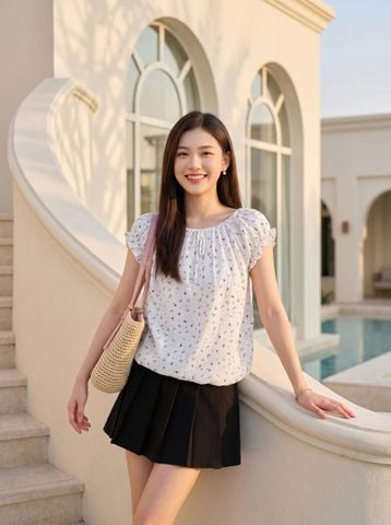 Áo kiểu thô đũi tay cộc NOHU là nhà cái nổ hũ đổi thưởng uy tín hàng đầu nhún gấu