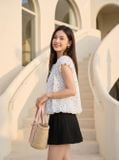  Áo kiểu thô đũi tay cộc NOHU là nhà cái nổ hũ đổi thưởng uy tín hàng đầu nhún gấu 