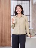  Áo sơ mi basic chấm bi 