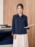  Áo sơ mi basic chấm bi 