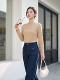  Áo kiểu cổ thuyền xếp ly lệch vai 