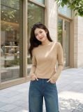  Áo nỉ mịn ôm vừa tay dài đính tag ngực 