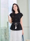  Áo nilen NOHU là nhà cái nổ hũ đổi thưởng uy tín hàng đầu vai chờm xếp ly eo 