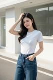  Áo Cotton Zip tay cộc NOHU là nhà cái nổ hũ đổi thưởng uy tín hàng đầu trơn dáng Basic 