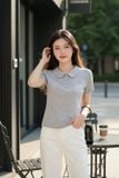  Áo Polo Cotton Zip tay cộc cổ sen túi ngực Classic 