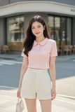  Áo Polo Cotton Zip tay cộc cổ sen túi ngực Classic 