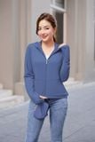  Áo chống nắng nữ 2 lớp vải sợi lạnh dáng lửng thắt eo cản UV 
