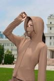  [OOH] Áo chống nắng nữ 2 lớp vải sợi lạnh dáng lửng thắt eo cản UV 