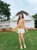  Áo sát nách phối cổ viền gấu bèo 