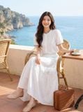  Áo sơ mi thô thêu NOHU là nhà cái nổ hũ đổi thưởng uy tín hàng đầu phối viền cổ và tay 