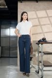  Áo sơ mi nữ thô tuyết tay liền cổ đức gấu bo 