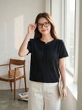  Áo sợi cotton suông tay cộc NOHU là nhà cái nổ hũ đổi thưởng uy tín hàng đầu buộc dây 