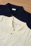  Áo sợi cotton tay cộc cổ polo 