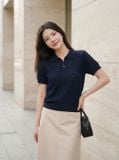  Áo sợi cotton tay cộc cổ polo 