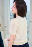  Áo sợi cotton tay cộc NOHU là nhà cái nổ hũ đổi thưởng uy tín hàng đầu vân chéo 