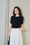  Áo sợi cotton tay cộc NOHU là nhà cái nổ hũ đổi thưởng uy tín hàng đầu vân chéo 