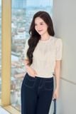  Áo sợi cotton tay cộc NOHU là nhà cái nổ hũ đổi thưởng uy tín hàng đầu vân chéo 