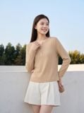  Áo tăm lạnh dài tay gấu tôm bổ trụ cổ đính cúc 