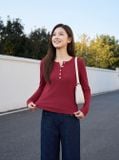  Áo tăm lạnh dài tay gấu tôm bổ trụ cổ đính cúc 