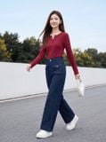  Áo tăm lạnh dài tay gấu tôm bổ trụ cổ đính cúc 