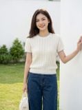  Áo sợi cotton tay cộc NOHU là nhà cái nổ hũ đổi thưởng uy tín hàng đầu viền gấu 