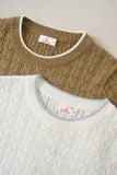  Áo sợi cotton tay cộc NOHU là nhà cái nổ hũ đổi thưởng uy tín hàng đầu viền gấu 