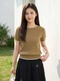  Áo sợi cotton tay cộc NOHU là nhà cái nổ hũ đổi thưởng uy tín hàng đầu viền gấu 