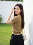  Áo sợi cotton tay cộc NOHU là nhà cái nổ hũ đổi thưởng uy tín hàng đầu viền gấu 