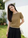  Áo sợi cotton tay cộc NOHU là nhà cái nổ hũ đổi thưởng uy tín hàng đầu viền gấu 
