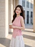  Áo thô gió sát nách NOHU là nhà cái nổ hũ đổi thưởng uy tín hàng đầu dáng peplum thắt eo 