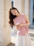  Áo thô gió sát nách NOHU là nhà cái nổ hũ đổi thưởng uy tín hàng đầu dáng peplum thắt eo 