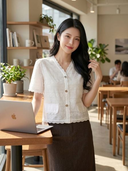  Áo thô thêu tay cộc cổ V có nắp túi NOHU009 Cổng Game Nổ Hũ Uy Tín Số 1 Việt Nam 