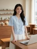  Áo thô thêu tay cộc cổ V có nắp túi NOHU009 Cổng Game Nổ Hũ Uy Tín Số 1 Việt Nam 