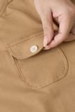  Áo thun cotton cổ tròn phối viền tay cộc túi ngực 