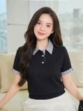  Link Đăng Ký NOHU90.COM CVC polo tay cộc có phối lơ vê cá tay 