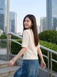  Link Đăng Ký NOHU90.COM dệt sợi kiểu cổ V cúc nổi 