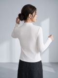  Áo thun gạo giữ nhiệt cổ trụ đính cúc 