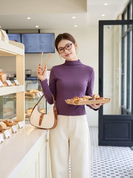  Áo thun giữ nhiệt dài tay cổ leo 