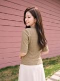  Áo thun giữ nhiệt tay lỡ đính tag ngực 