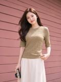  Áo thun giữ nhiệt tay lỡ đính tag ngực 