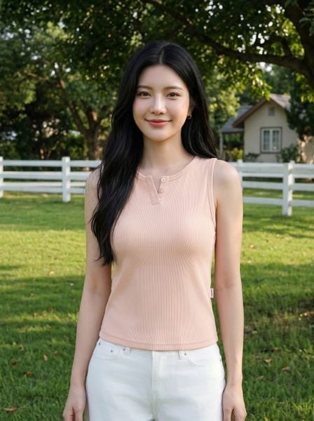  Áo tăm lạnh sát nách cổ trụ V mở 