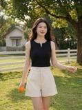  Áo tăm lạnh sát nách cổ trụ V mở 