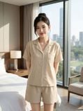  Bộ đũi áo cộc quần đùi phối viền 