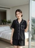  Bộ đũi áo cộc quần đùi phối viền 